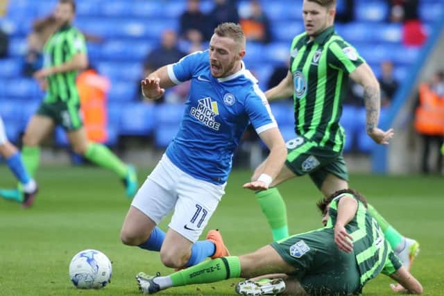 Marcus Maddison should be back in the Posh team at Swindon.