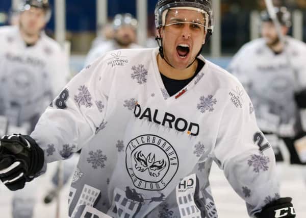 Wehebe Darge was a penalty shoot out hero for Phantoms in Telford.