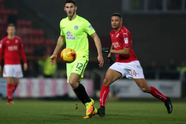 On-loan centre-back Dominic Ball should be in the Posh starting line-up against Oldham. Photo: Joe Dent/theposh.com.