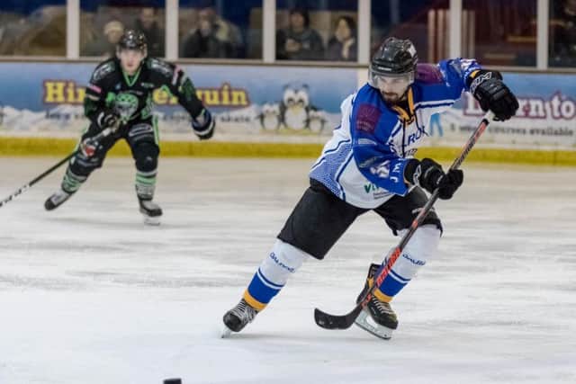 Brad Moore in action against his former team, the Hull Pirates. Picture: Tom Scott