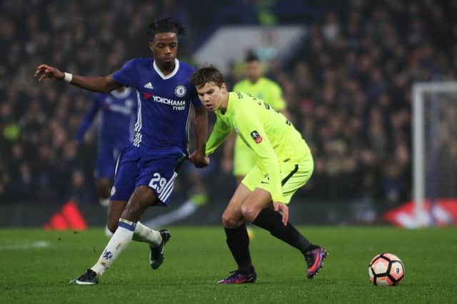 On-loan Martin Samuelsen is fighting for a Posh starting place.