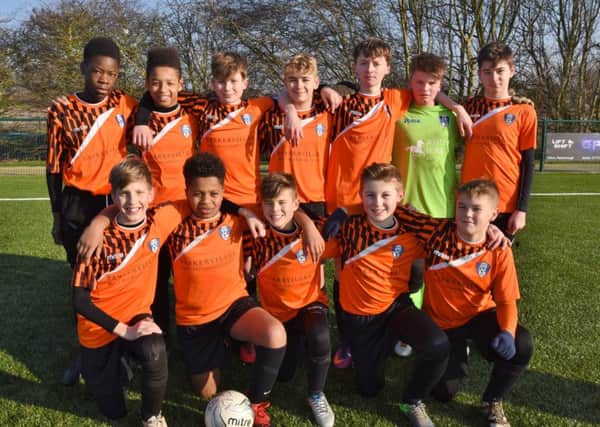 Pictured is the Baston Umder 13 team that beat Yaxley White 2-0 in the League Cup. From the left they are, back, Mapalo Mwansa, Alton Strachan, Jamie Allen, Harvey Davis, William Howarth, James Roberts, Beck McCarthy, front, Oliver Tooth, Keelan Walker, Adam Blackbird, Lewis Duncan and Harrison Pearce.