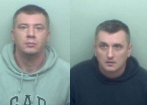 Marek Czwartkiewicz (L) of Peterborough jailed for 42 months. Michal Koc (r) of Peterborough jailed for 18 months.