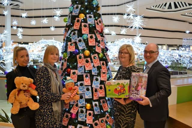 Michaela Middleton from Queensgate, Jennie Grove from Spurgeons, Carole Wakelin from Queensgate Ross Hendry from Spurgeons.