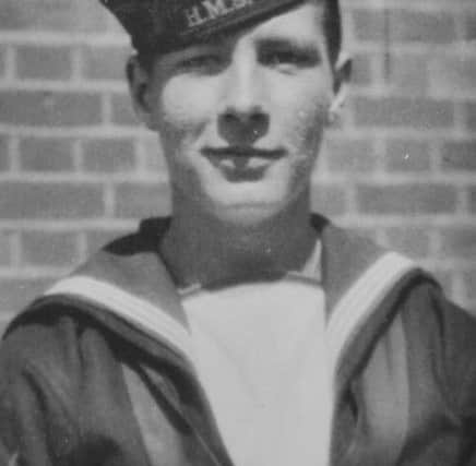 Legion of Honour medal presented to Eddie Hall (91) at Peterborough Town Hall  He was a radar operator on a PT boat EMN-170129-091013009