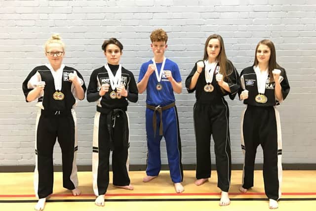 Peterborough BCKA prizefighters. From the Freya Molloy, Eddy Paddock, Sam Spencer, Abi Dalton and Jaden Harris.