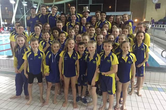 The COPS relay teams who retained their county title.