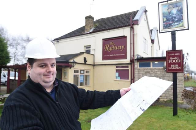 The Railway pub in Whittlesey, which has closed for major refurbishment. Pictured is the new licencee Simon Bains EMN-170130-172202009