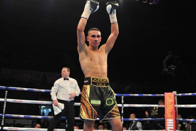 Jordan Gill after beating Chris Adaway in his last fight.