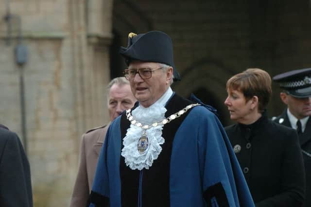 David Thorpe at the annual Christmas wreath laying
