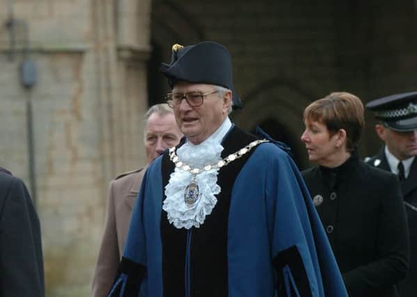 David Thorpe at the annual Christmas wreath laying