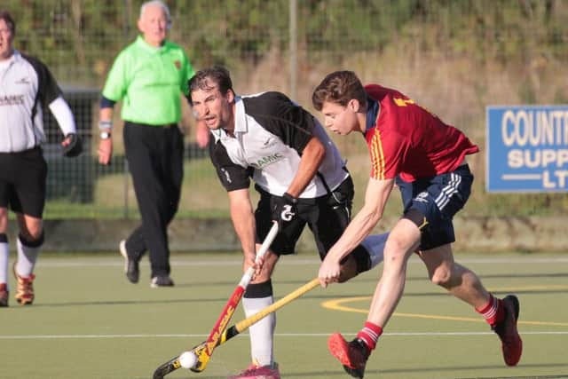 James Fisher (right) was outstanding at the back for City of Peterborough at Cambridge University.