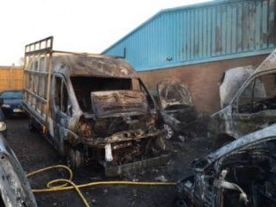 The scene of the blaze - Photo: Cambridgshire Fire and Rescue
