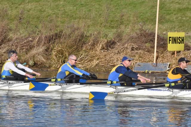 The Peterborough Masters crew of Steve Tuck, Tim Ellis, Graham Barks and Jack Ward who were third.