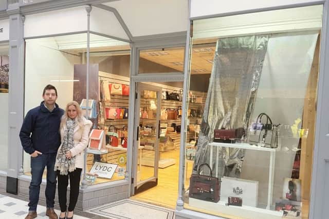 Ana Merida and partner, Daniel Walton, who have opened Elsa Rose in the Westgate Arcade, in Peterborough.