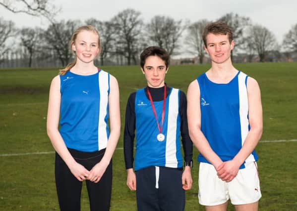 Oundle School's Anglian Trophy contestants, from left, Eleanor Macintosh, Archie Parkinson, Dylan Page.
