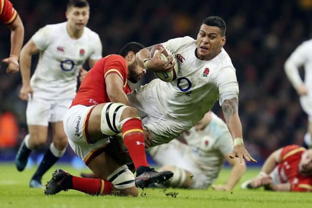 Action from Wales v England.