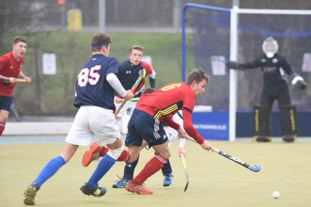 Ben Read (6) on the ball for City of Peterborough against Cambridge City 2nds. Photo: David Lowndes.