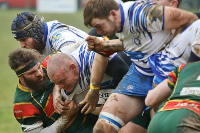 Darren Fox in possession for the Lions against Sandbach. Picture: Mick Sutterby