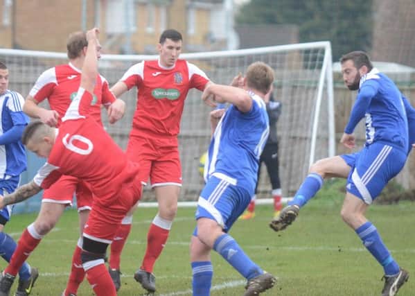 Action from a recent Peterborough Sports Reserve team game against Wisbech Town Reserves.