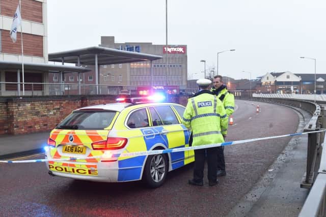 The scene of the crash on Bourges Boulevard near the Park Inn. EMN-171202-205156009
