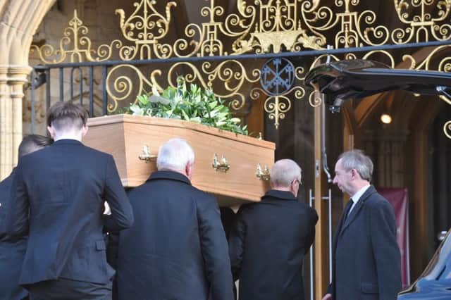 Maggie Cantwell's funeral at Peterborough Cathedral EMN-170302-193702009