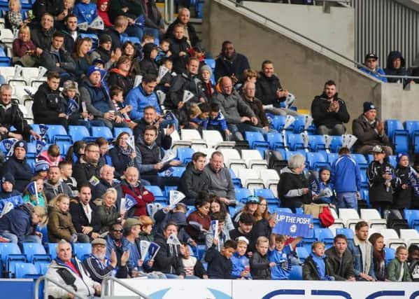 Posh supporters in the Motorpoint Stand EMN-161031-165623002