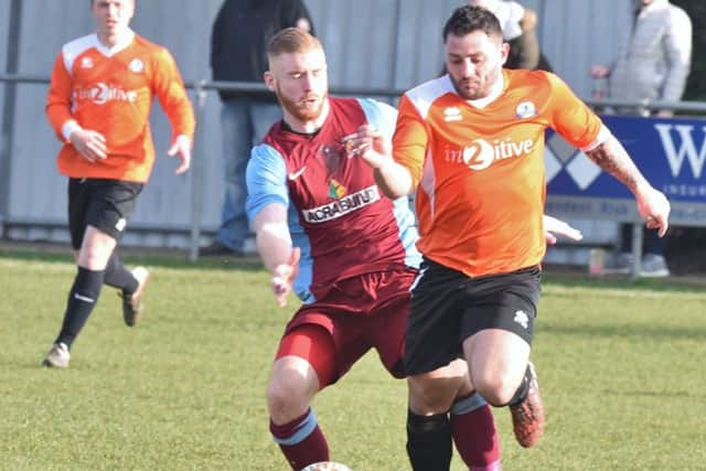 It was a stalemate between Deeping and Yaxley at the Haydon Whitham Stadium. Photo: David Lowndes.