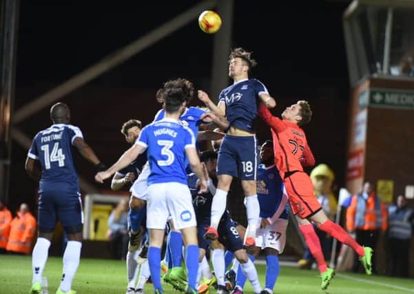 Action from Posh's home drubbing at the hands of Southend. Photo: David Lowndes.