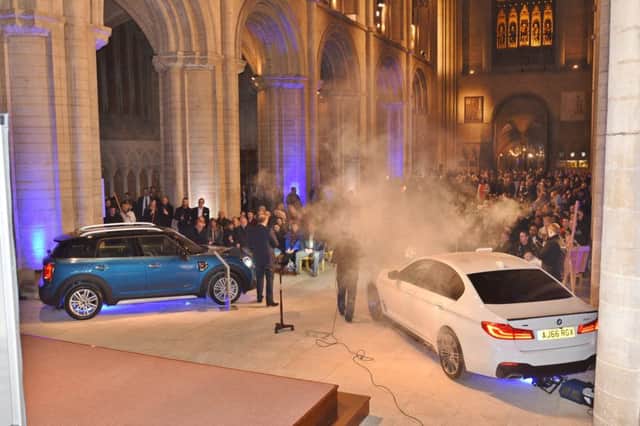 BMW car launch evening at Peterborough Cathedral EMN-171002-085801009