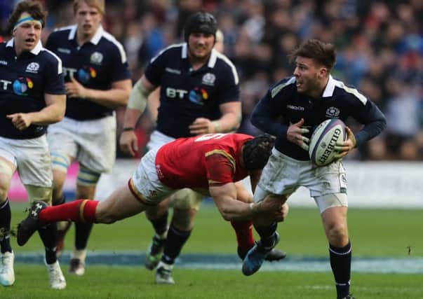 Scotland's Ali Price in action during the RBS 6 Nations match against Wales.