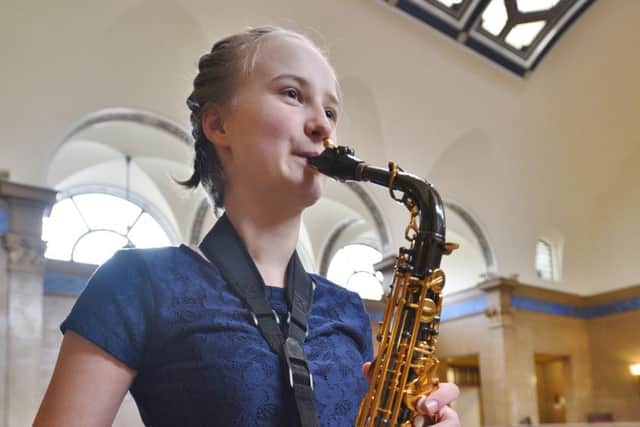Peterborough Music Festival  2016 at the Town Hall.  Brass soloist   Lydia Cochrane (13)  from The King's School.