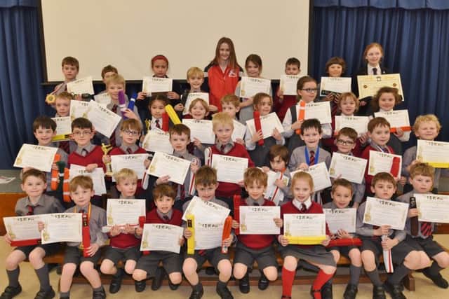 The successful students from Copthill School.