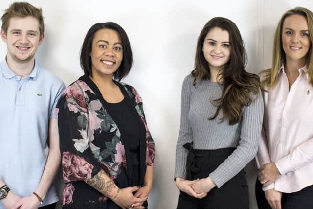 Kamarin's charity committee is, from left, Josh Ashton, Shadeen Warner-Bell, Farrah Twigg and Niki Smith.
