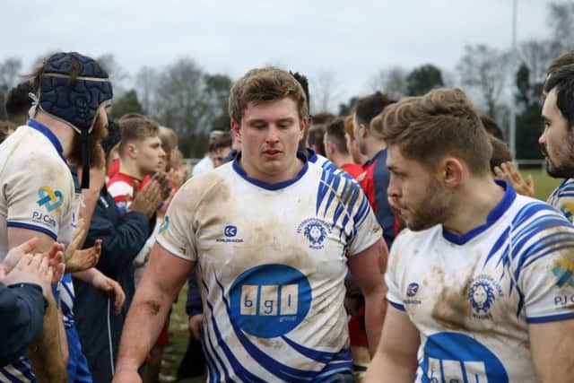 George Stuffins made his Lions debut against Wellingborough. Picture: Mick Sutterby