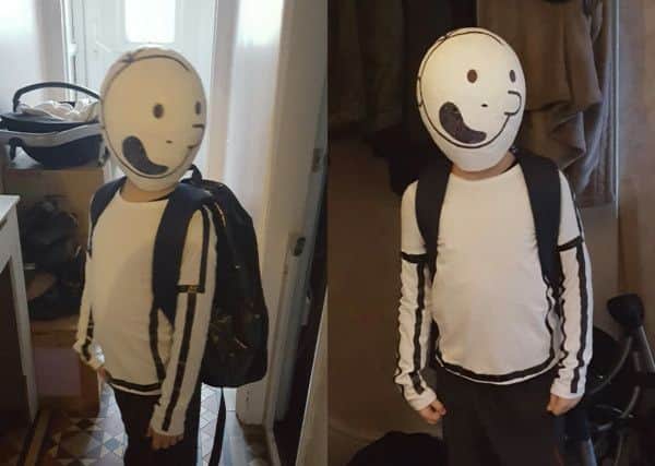Danielle Mastin sent this photo of Nevillle Mastin, aged 8, dressed as Diary Of A Wimpy Kid .