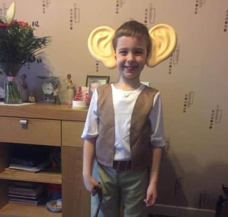 Alison Ross sent in this photo of Charlie Ross, aged 6, as the BFG