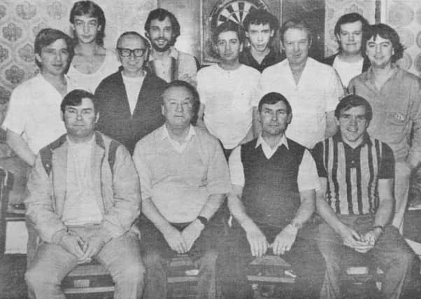 Pictured 20 years ago is the darts team from the Polish Club. The photograph was taken before they hammered Peterborough Sport & Leisure B 8-1 in a Peterborough Clubs League match to go joint top of Division One with Co-op. From the left are, back, John Dye, Andrew Fountain, Jack Lack, Malc Wakefield, Robert Holding, Paul Tatam, Nev Fountain, Mark Waters, Peter Evison, front, Mick Tatam, Tom Tully, David Tatam and Les Butler.
