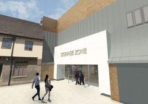 An artist's impression of the new Cumbergate entrance