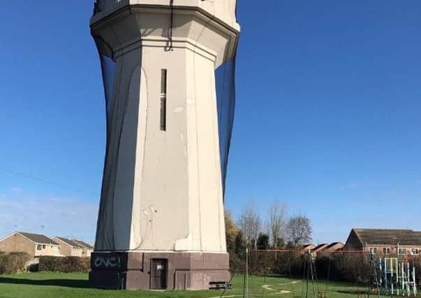 The water tower in Whittlesey. Photo: @FenCops