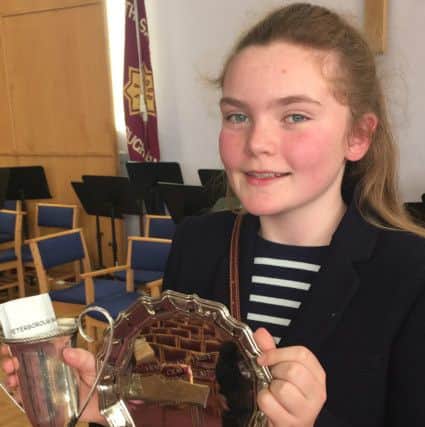 Hollie Wenlock (13) from The Peterborough School who won Solo Acting and Shakespeare