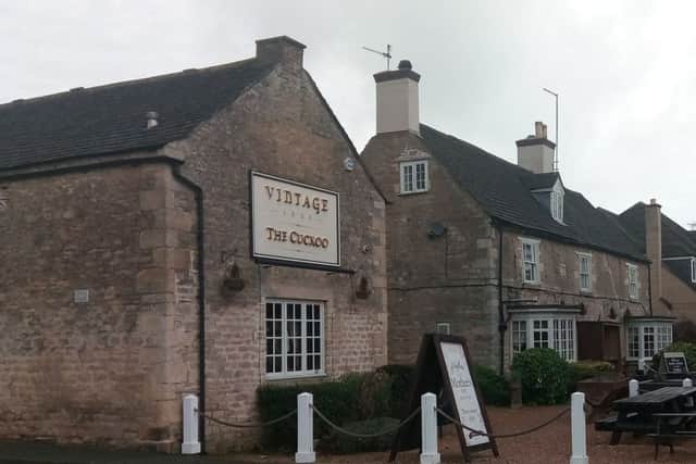 Brad Barnes dines at The Cuckoo, at Alwalton.