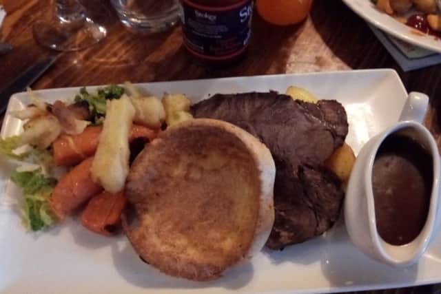 Brad Barnes dines at The Cuckoo, at Alwalton.