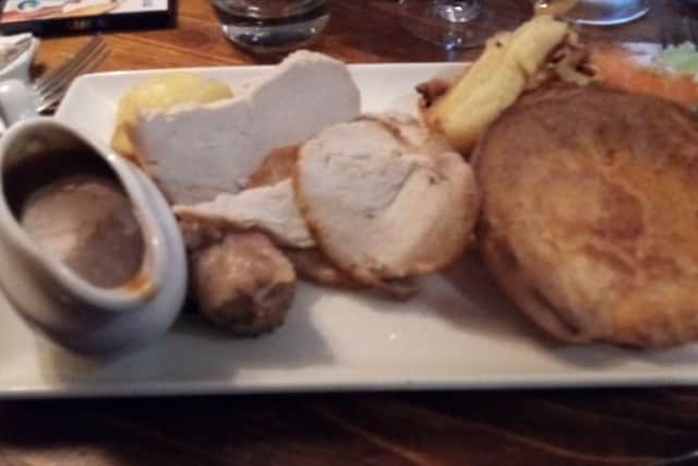 Brad Barnes dines at The Cuckoo, at Alwalton.