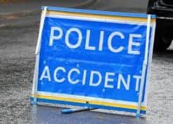 Police Accident Sign