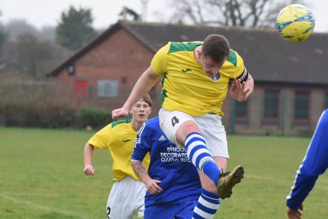 Action from last weekend's Peterborough Premier Division game between ICA Sports and AFC Stanground Sports,