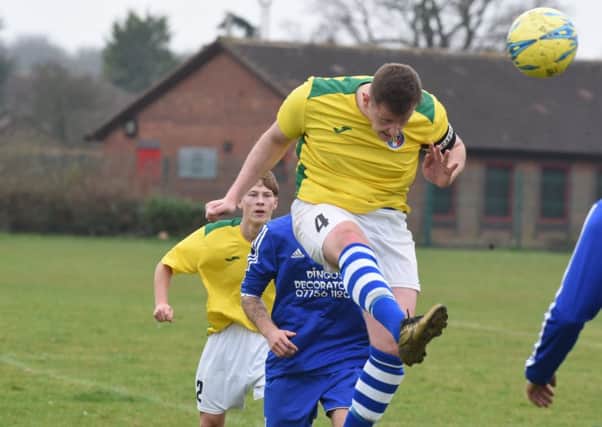 Action from last weekend's Peterborough Premier Division game between ICA Sports and AFC Stanground Sports,