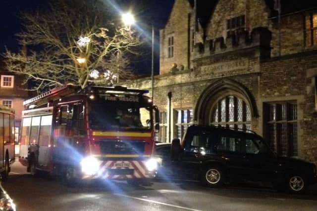 Firefighters at The George