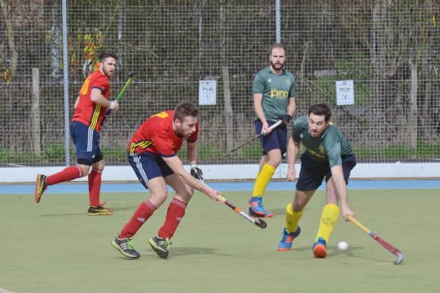 Action from City's of Peterborough's draw in the East Premier A Division game with Letchworth. Photo: David Lowndes.