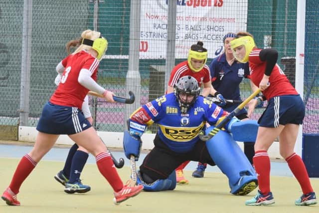 Goalkeeper Eliska Srnka was City of Peterborough Ladies player-of-the-match at Bedford.